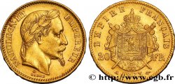 20 francs or Napoléon III, tête laurée 1863 Paris F.532/6 TTB48 