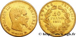 10 francs or Napoléon III, tête nue 1857 Paris F.506/4