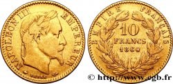 10 francs or Napoléon III, tête laurée, type définitif à grand 10 1864 Paris F.507A/6 TB35 