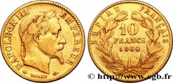 10 francs or Napoléon III, tête laurée, type définitif à grand 10 1864 Paris F.507A/6 TTB40 