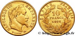 10 francs or Napoléon III, tête laurée, type définitif à grand 10 1866 Paris F.507A/12