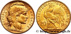 20 francs or Coq, Dieu protège la France 1900 Paris F.534/4 SUP55 