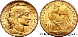 20 francs or Coq, Dieu protège la France 1901 Paris F.534/6 SUP55 