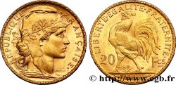 20 francs or Coq, Dieu protège la France 1905 Paris F.534/10 SUP58 