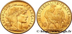 10 francs or Coq 1907 Paris F.509/8 TTB50 