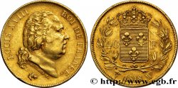 40 francs or Louis XVIII 1818 Lille F.542/8 TTB50 