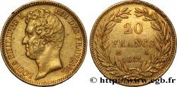 20 francs or Louis-Philippe, Tiolier, tranche inscrite en creux 1831 Paris F.524/2