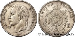 5 francs Napoléon III, tête laurée 1869 Strasbourg F.331/15 TB25 
