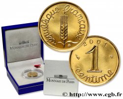 1 centime Épi or, BU (Brillant Universel) 2001 Pessac F.950 2