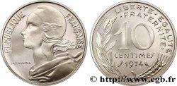 Piéfort argent de 10 centimes Marianne 1974 Pessac F.144/14P