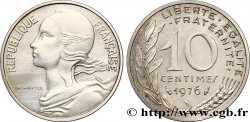 Piéfort argent de 10 centimes Marianne 1976 Pessac F.144/16P