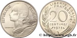 Piéfort argent de 20 centimes Marianne 1973 Pessac F.156/12P
