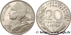 Piéfort argent de 20 centimes Marianne 1979 Pessac F.156/19P