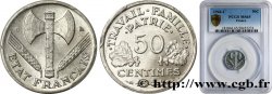 50 centimes Francisque, légère 1944 Castelsarrasin F.196/6