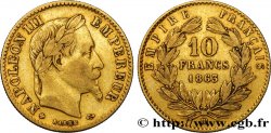 10 francs or Napoléon III, tête laurée, type définitif à grand 10 1863 Strasbourg F.507A/4 TTB40 