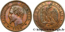 Un centime Napoléon III, tête nue 1856 Strasbourg F.102/28