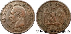 Deux centimes Napoléon III, tête nue 1856 Rouen F.107/39