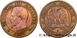 Deux centimes Napoléon III, tête nue 1857 Rouen F.107/45