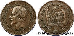 Dix centimes Napoléon III, tête nue 1854 Marseille F.133/17