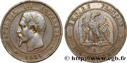 Dix centimes Napoléon III, tête nue 1855 Rouen F.133/22