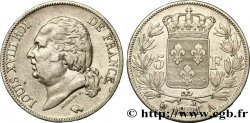 5 francs Louis XVIII, tête nue 1821 Paris F.309/60