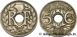 5 centimes Lindauer, petit module 1927 Paris F.122/12