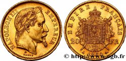 20 francs or Napoléon III, tête laurée 1864 Paris F.532/8
