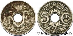 5 centimes Lindauer, petit module 1922 Poissy F.122/5