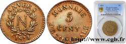 5 cent. Anvers à l’N, frappe de l’atelier de Wolschot 1814 Anvers F.115B/1