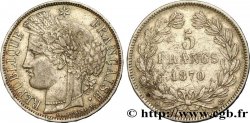 5 francs Cérès, sans légende 1870 Bordeaux F.332/2