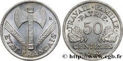 50 centimes Francisque, légère 1943  F.196/2