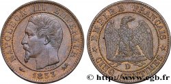 Cinq centimes Napoléon III, tête nue 1853 Lyon F.116/4