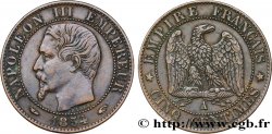 Cinq centimes Napoléon III, tête nue 1854 Paris F.116/8