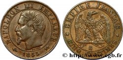 Cinq centimes Napoléon III, tête nue 1855 Rouen F.116/19