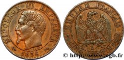 Cinq centimes Napoléon III, tête nue 1856 Rouen F.116/131