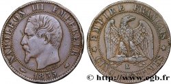 Cinq centimes Napoléon III, tête nue 1855 Bordeaux F.116/24