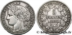 5 francs Cérès, avec légende 1870 Paris F.333/1 VF35 
