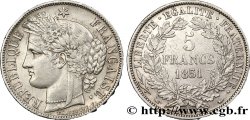 5 francs Cérès, IIe République 1851 Paris F.327/7 TTB 