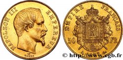 50 francs or Napoléon III, tête nue 1857 Paris F.547/4 TTB40 