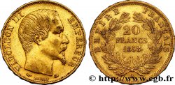 20 francs or Napoléon III, tête nue 1858 Paris F.531/13