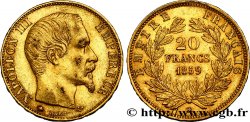 20 francs or Napoléon III, tête nue 1859 Strasbourg F.531/16