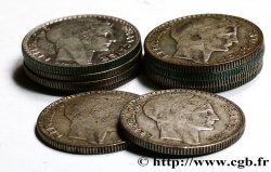 Lot de 10 pièces de 10 francs Turin, ARGENT 1929 - 1939  F.360/-