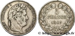  5 francs IIIe type Domard 1847 Paris F.325/14 var.