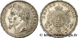 5 francs Napoléon III, tête laurée 1869 Strasbourg F.331/15