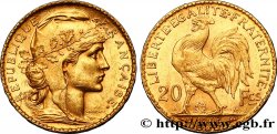 20 francs or Coq, Dieu protège la France 1905 Paris F.534/10 SUP55 