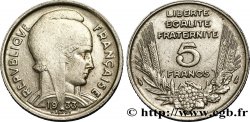 5 francs Bazor 1933  F.335/3 AU50 