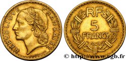 5 francs Lavrillier, bronze-aluminium 1945 Castelsarrasin F.337/6 TTB45 
