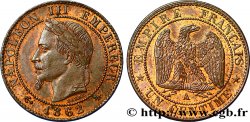 Un centime Napoléon III, tête laurée 1862 Paris F.103/4 AU54 