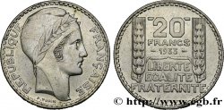 20 francs Turin, rameaux courts 1933  F.400/4