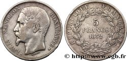 5 francs Louis-Napoléon 1852 Strasbourg F.329/3 TB30 